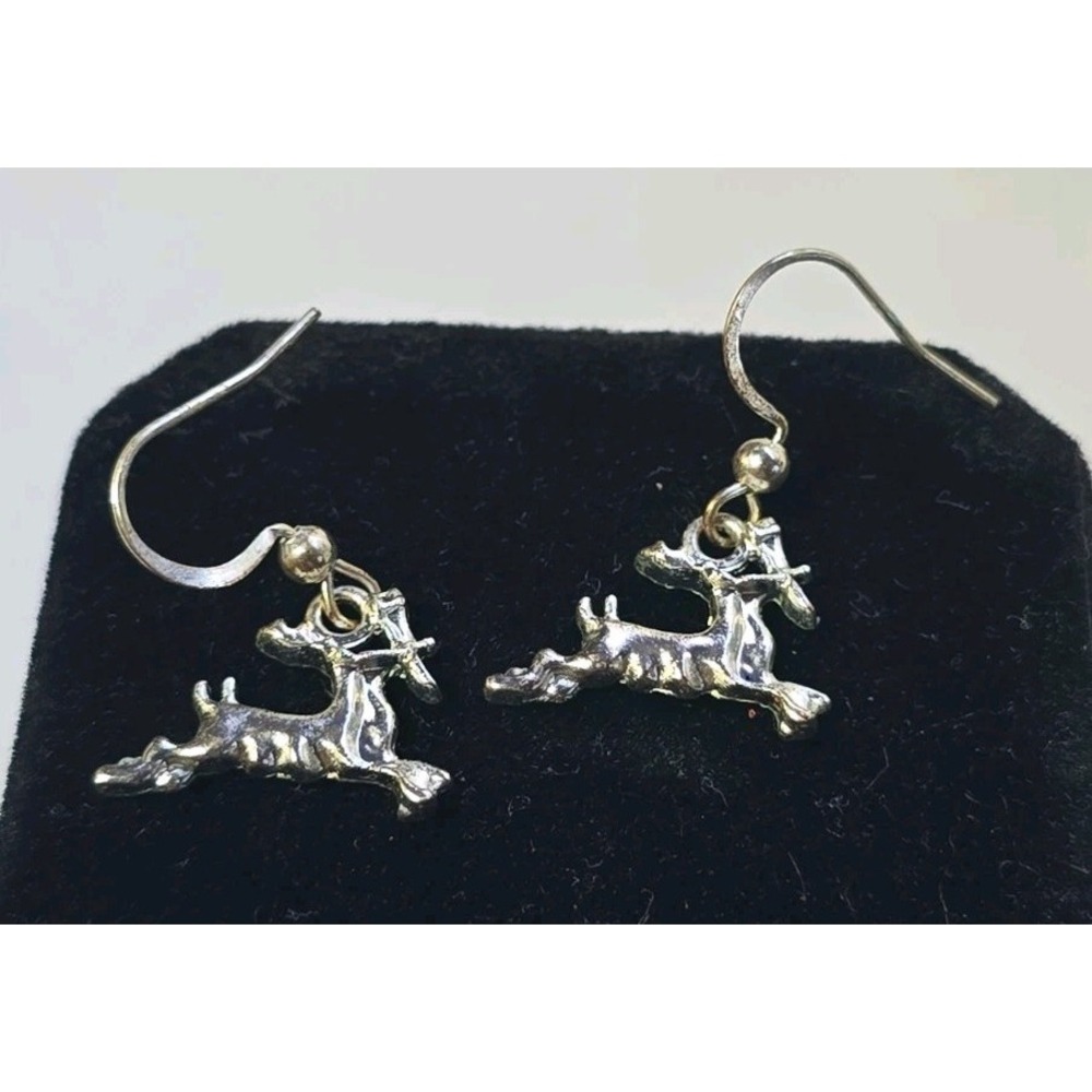 Christmas Reindeer Dangle Earrings